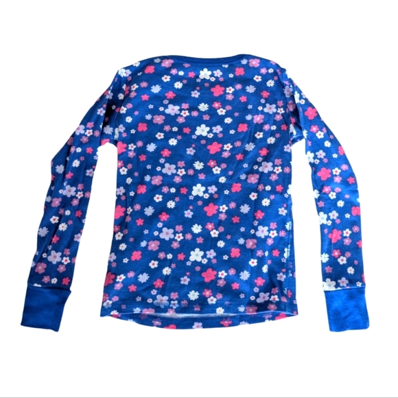 Cat & Jack Girls Long Sleeve Top and Pants Pajama Set Colorful Floral Size 6 - Picture 3 of 7